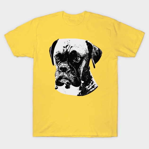 Boxer Face T-Shirt by DoggyStyles